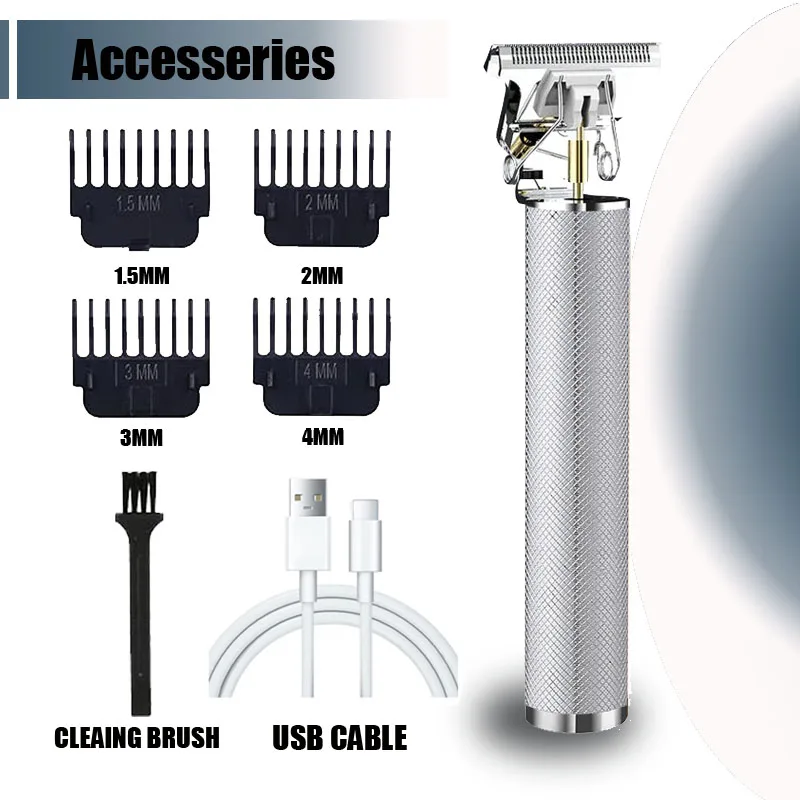 T9 Professionele Haarkapper/Accessoires voor Mannen |   USB snelladen |   Baard-/lichaams-/haartrimmer |   Precisie-elektrische scheerapparaat