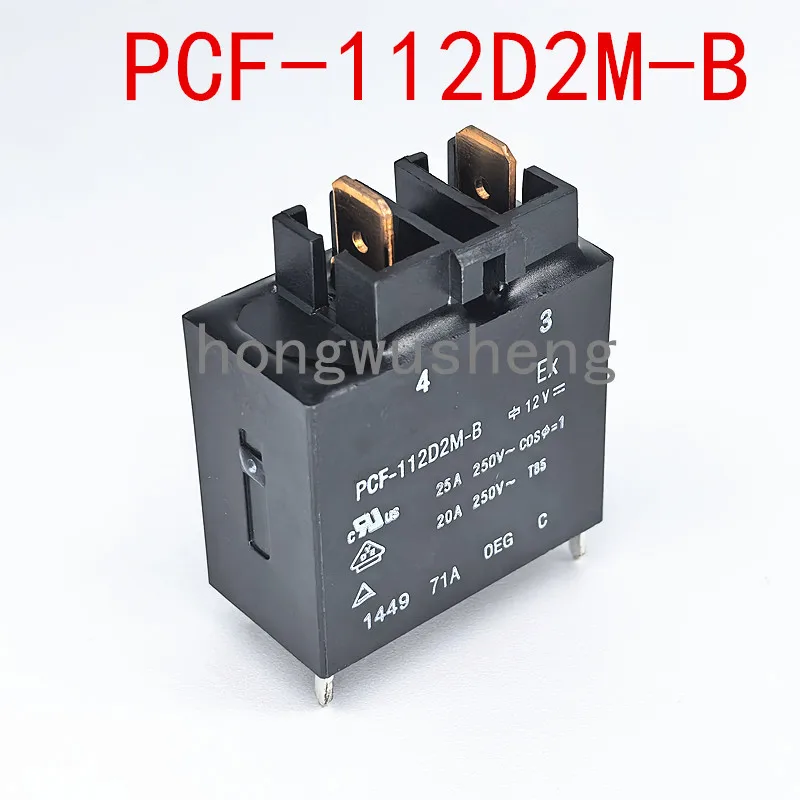 100% New 1pcs  PCF-112D2M-B  DC12V  relay  25A 4pins