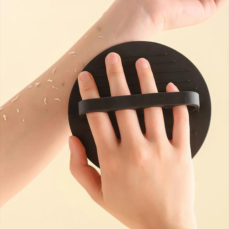 TPR جولة فرك منشفة قفازات فرش التقشير الجلد الميت التنظيف العميق فرشاة تنظيف الجسم فرك الظهر حمام دش أداة #2