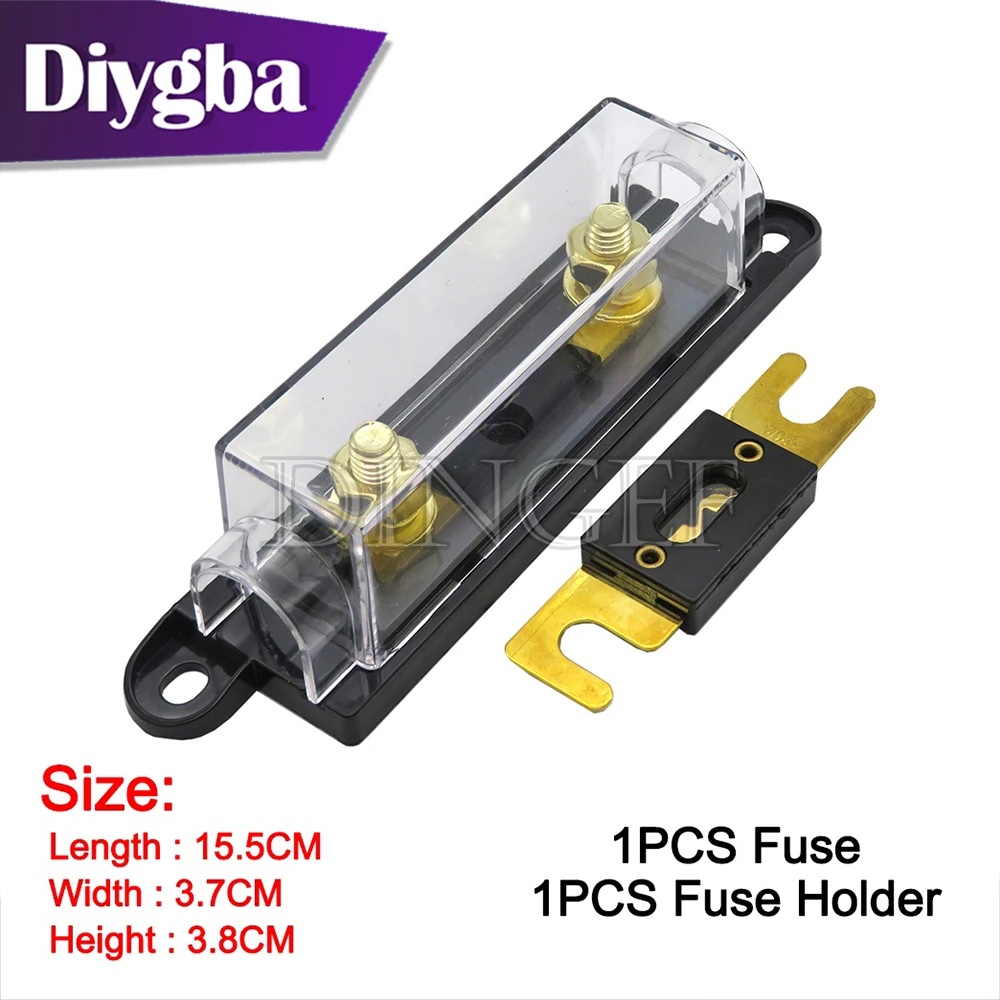 1Set ANL فيوز 60 80 100 120 275 300 400 450A 500 AMP ANS فيوز حامل الترباس على الصمامات أصحاب الصمامات السيارات منصهر رابط مع الصمامات