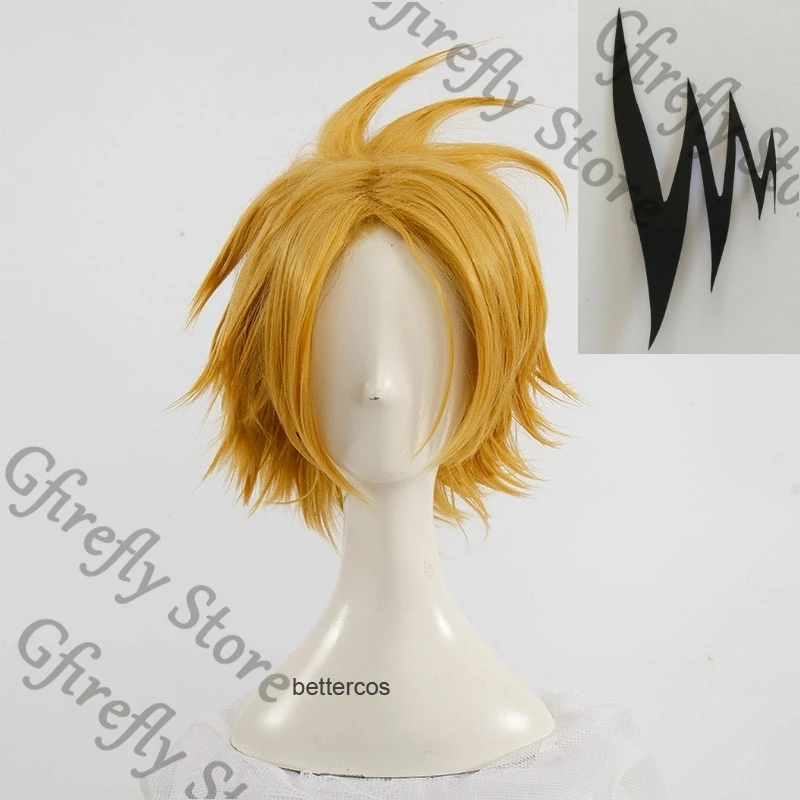 

Wig My Hero Academia Cosplay Hairpiece Anime Expo Periwig High Quality Nature Gabal Emulation Photograph Kaminari Denki