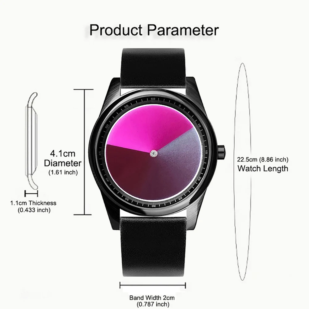 Enmex Individualisierung spezielle design armbanduhr ändern dail blau design neutral coole mode quarz uhr männer uhr