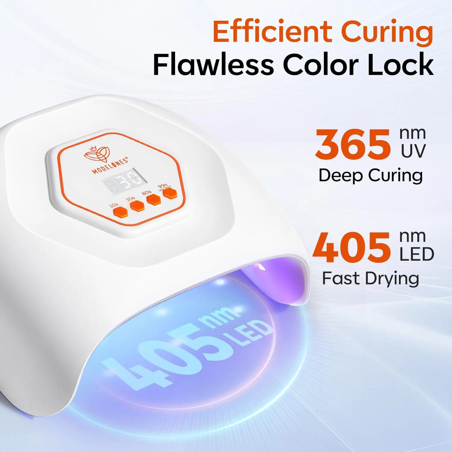 

modelones 20W UV LED Nail Lamp, Fast Curing with 4 Timer Smart Sensor,Nail Art Tools Manicure Kit Starter Friendly