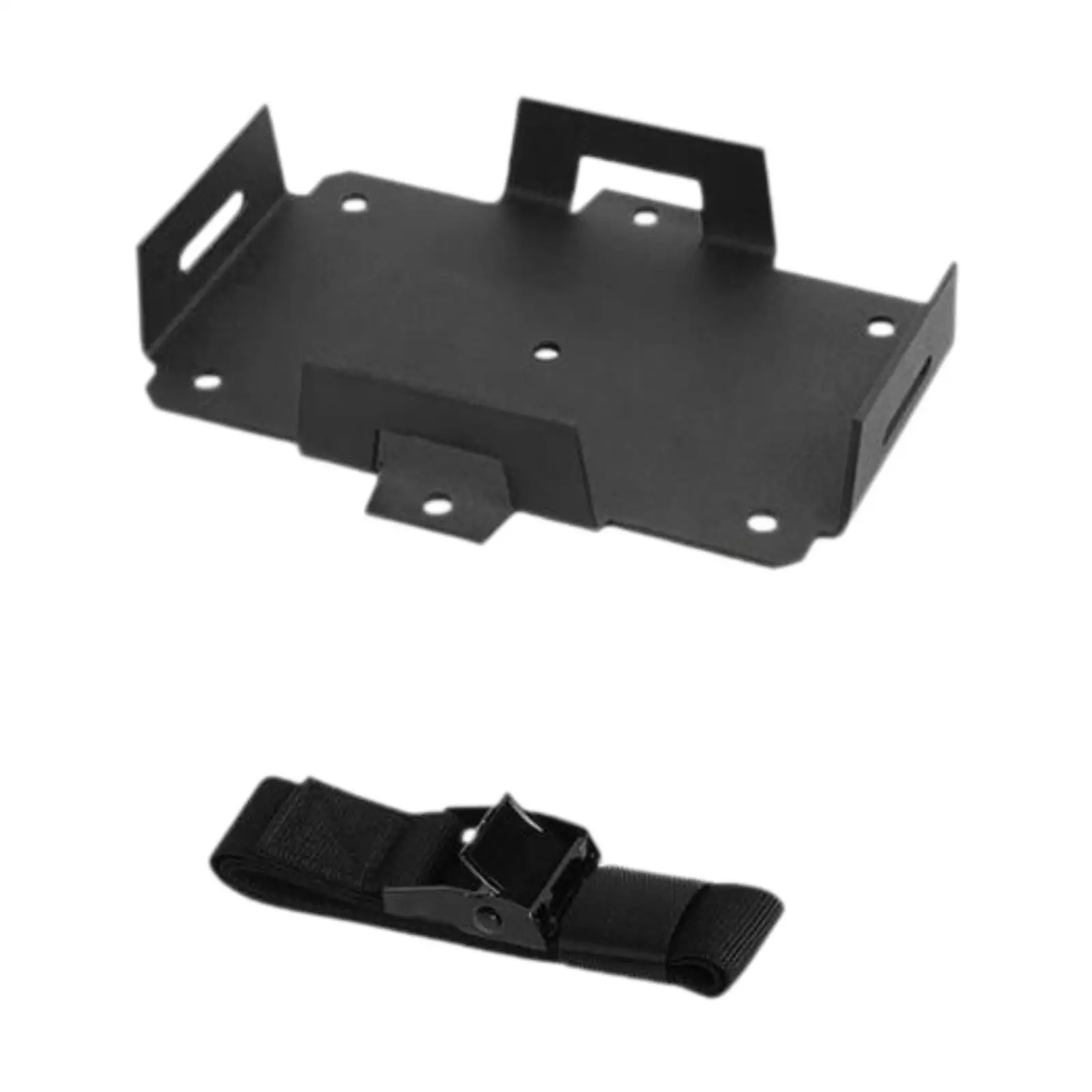 

12V/6V 7-15AH Battery Mount Tray 15x12.6cm Adjustable with Fixed Webbing Strap for Motorcycle Accessories Compact Design