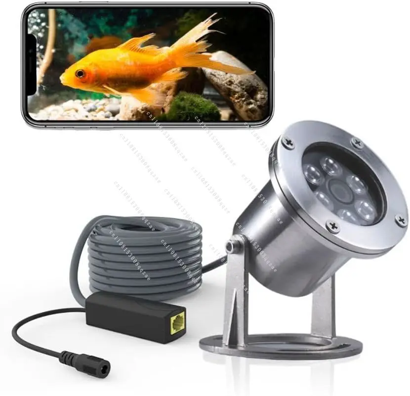 Ip68 Waterproof HD 5MP Underwater Camera 304 Stainless Steel Aquarium Camera Swimming Pool POE CCTV IP Camera 4K Customizable