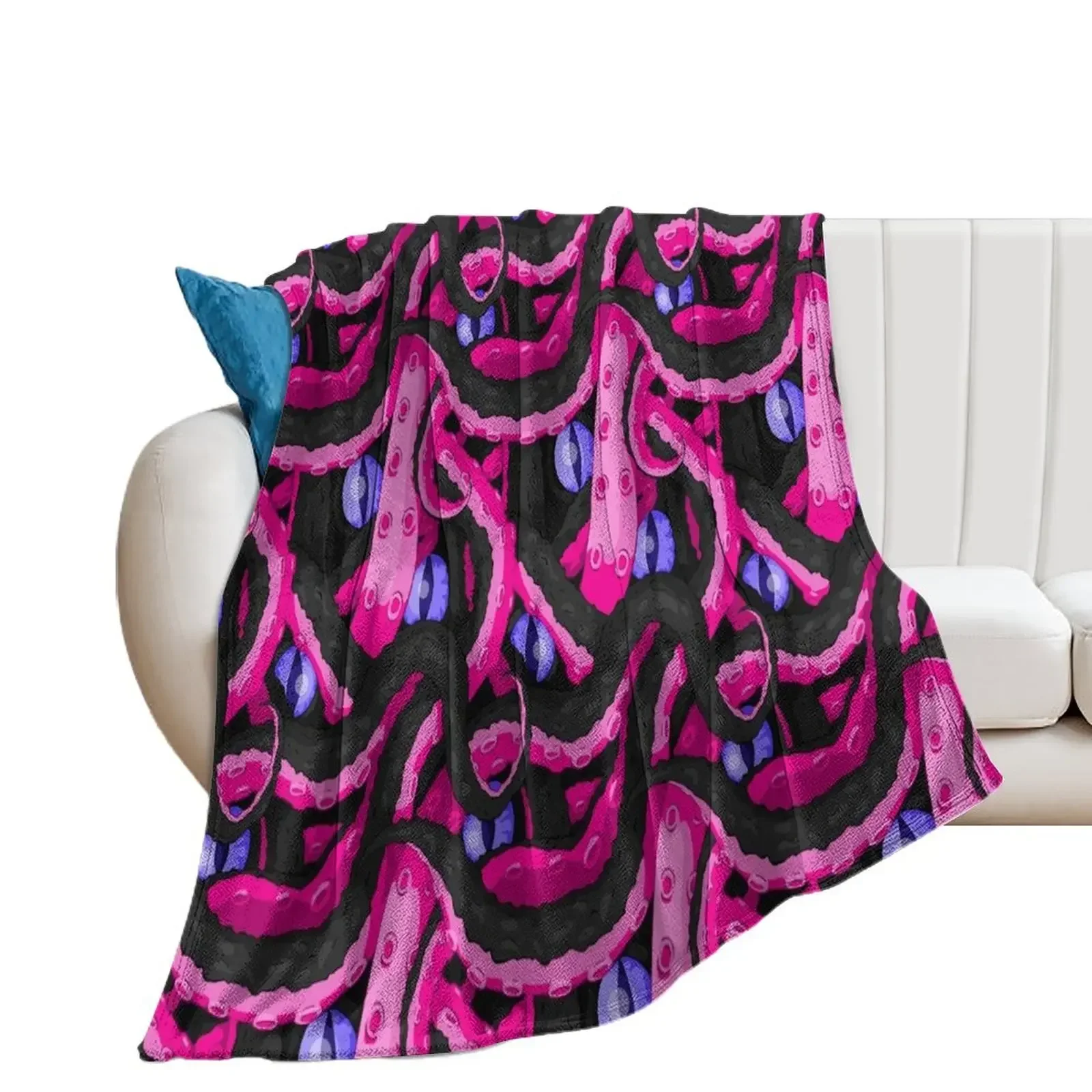 Succubus Tentacles Throw Blanket Kid'S Bed covers Decorative Throw Blankets