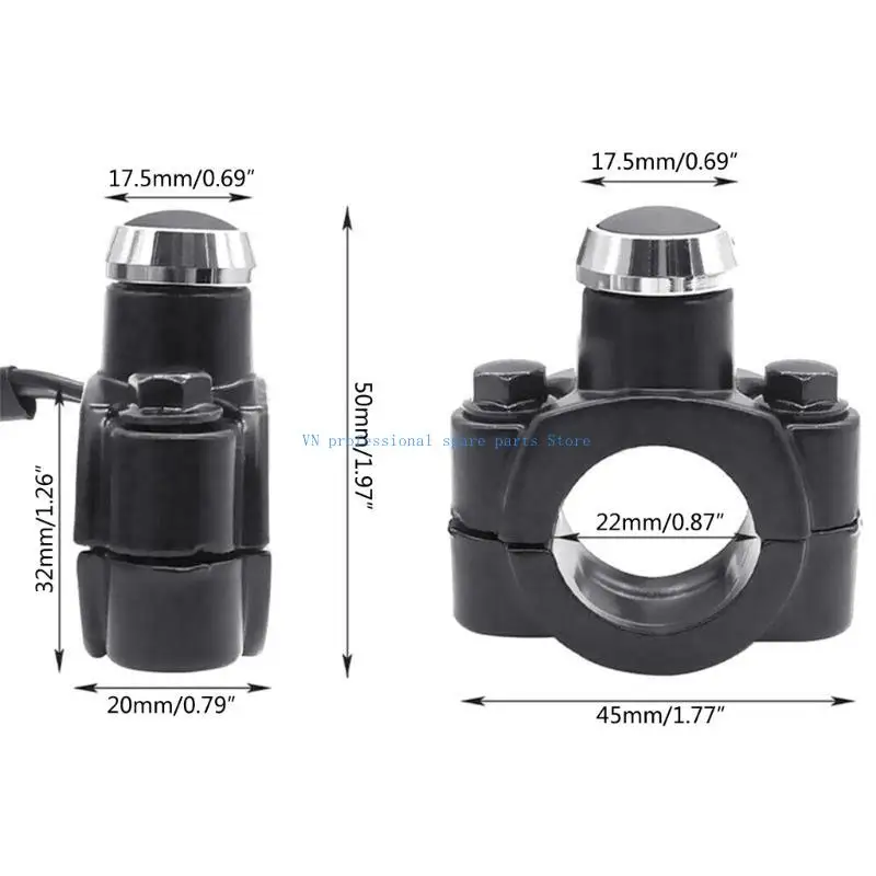 41xa مقود جبل قرن البوق مفتاح الحركة لحظة للدراجات النارية #5