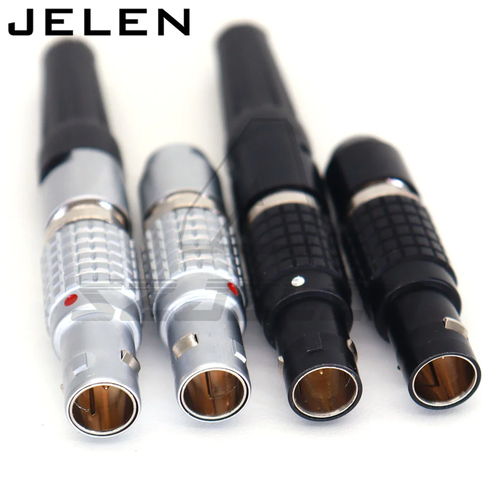 FGG 0B 2 3 4 5 6 7 9 Pin Male Plug Aviation Fast Connector for Sound Devices Arri Alexa Camera Timecode, Teradek power plug