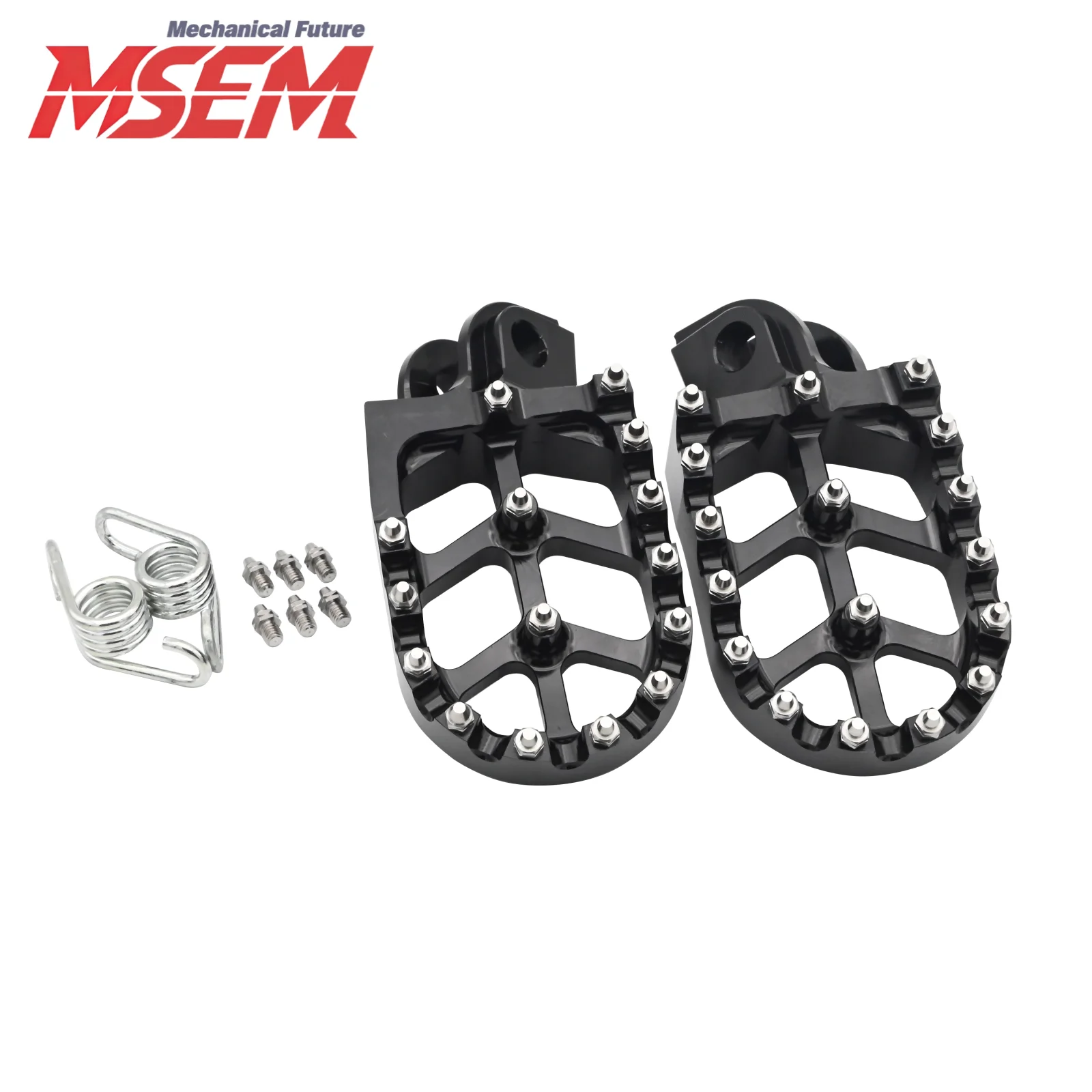 CNC Foot Pegs Foot Rests Pedals For KTM EXC EXCF 125 250 300 350 450 530 525 200 400 500 1998-2012 2013 2014 2015 2016 view 2