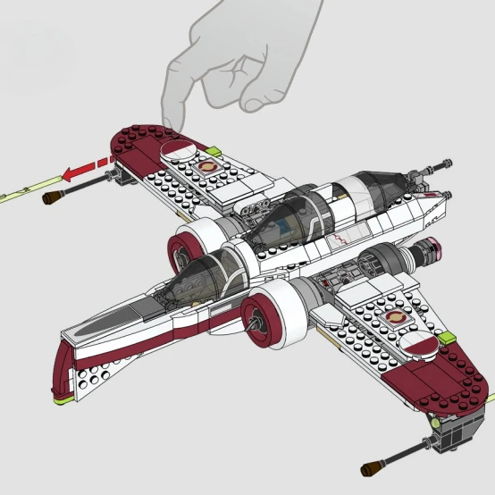 مجموعات مكعبات بناء للطائرات القتالية الفضائية 75402 متوافقة مع جزيئات ليغو مناسبة لهدايا عيد الميلاد 497 قطعة