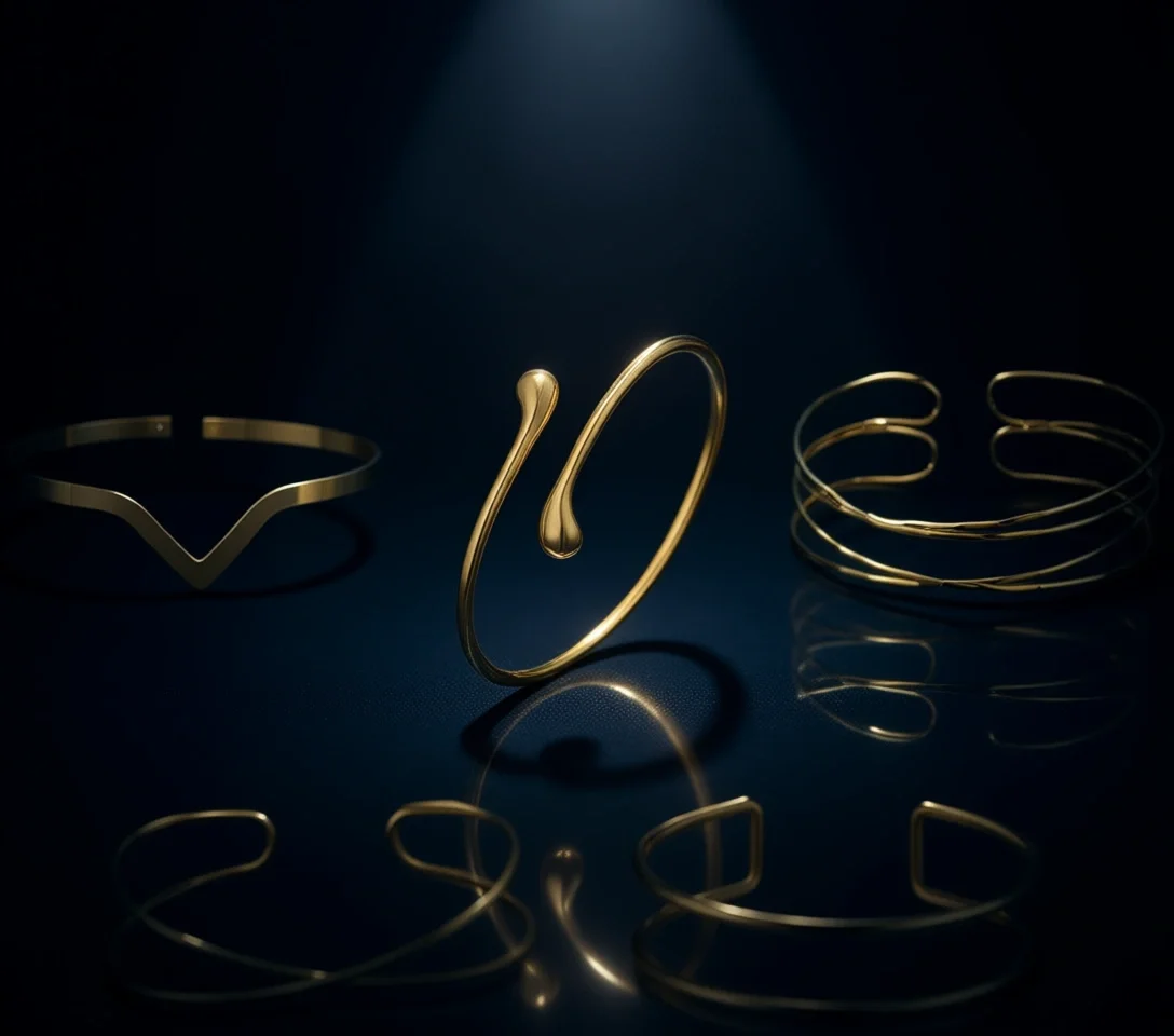 

Шесть регулируемых минималистичных браслетов на предплечье для женщин: легкие, штабелируемые украшения-браслеты