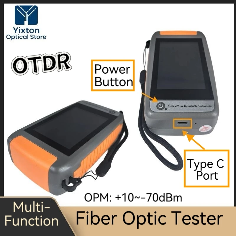 OTDR Optical Power Meter 1310nm 1550nm Optical Time Domain Reflectometer HJ350  +10~-70dBm 10mw OPM VFL light source loss test