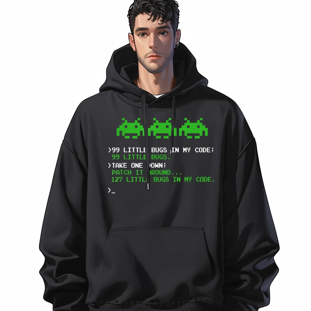 

99 Small Bugs in Code Software Engineer Programmer Fashion Hoodies Men Shirts For Men Geek New In Sweatshirts