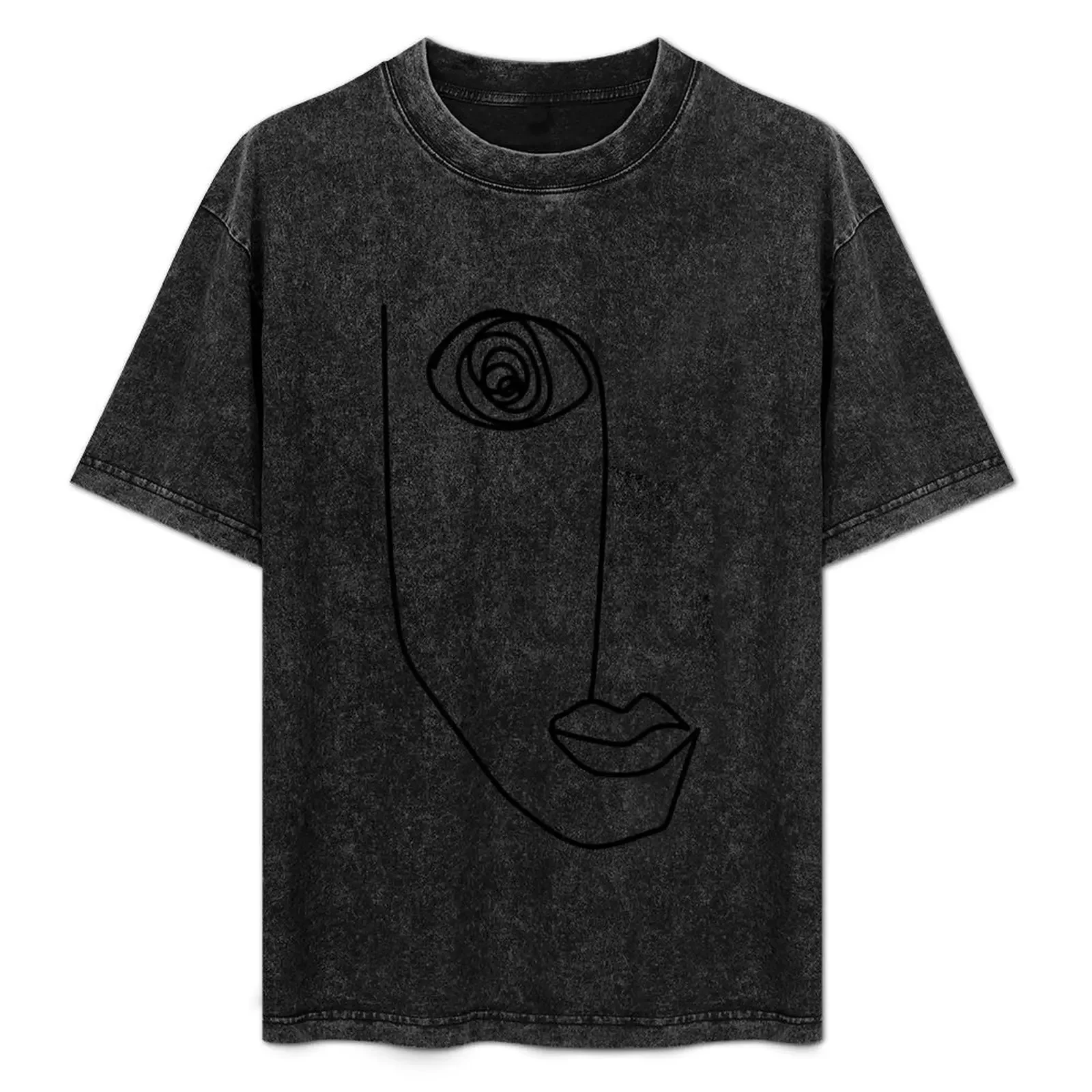 

abstract face line art T-Shirt shirts graphic plus size clothes sublime custom t-shirts vintage t shirt men
