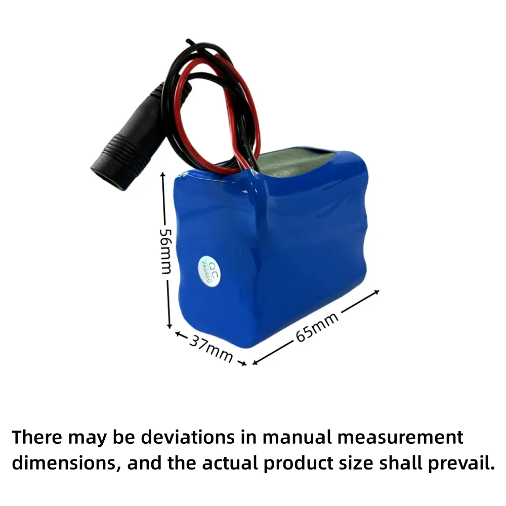 새로운 100% 18650 3S2P 12V 6800mAh 충전식 리튬 이온 배터리 팩 12.6V 충전 배터리 + 충전기