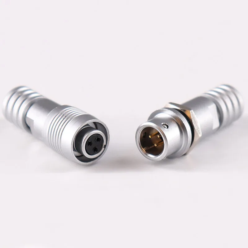 XS6 Mini Plug Socket Quick Connectors Push-Pull Docking 2Pin/3Pin/4Pin/5Pin 6mm Flange Angle Connector for Electronics