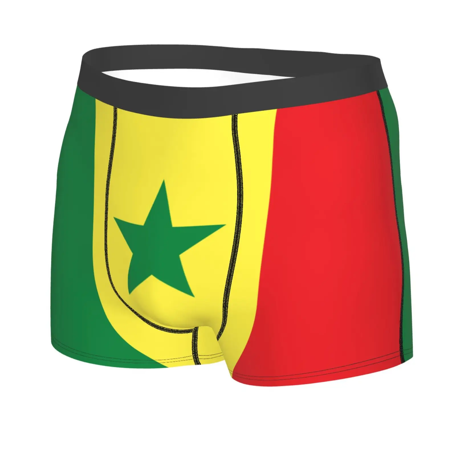 Flag of Senegal Pattern Men Underwear Boxers Breathable Mens Boxershorts Men's Panties Underpants Man Boxers Briefs Trunks
