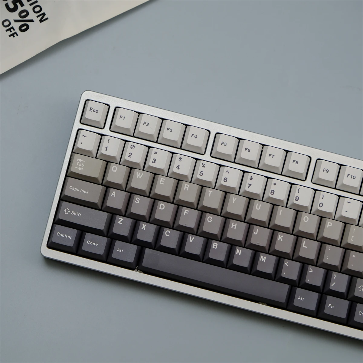 147 Keys Micro dust PBT Keycaps Gradient grey Keycaps Cherry Profile Dye Sublimation For MX Switches Gaming Mechanical Keyboard