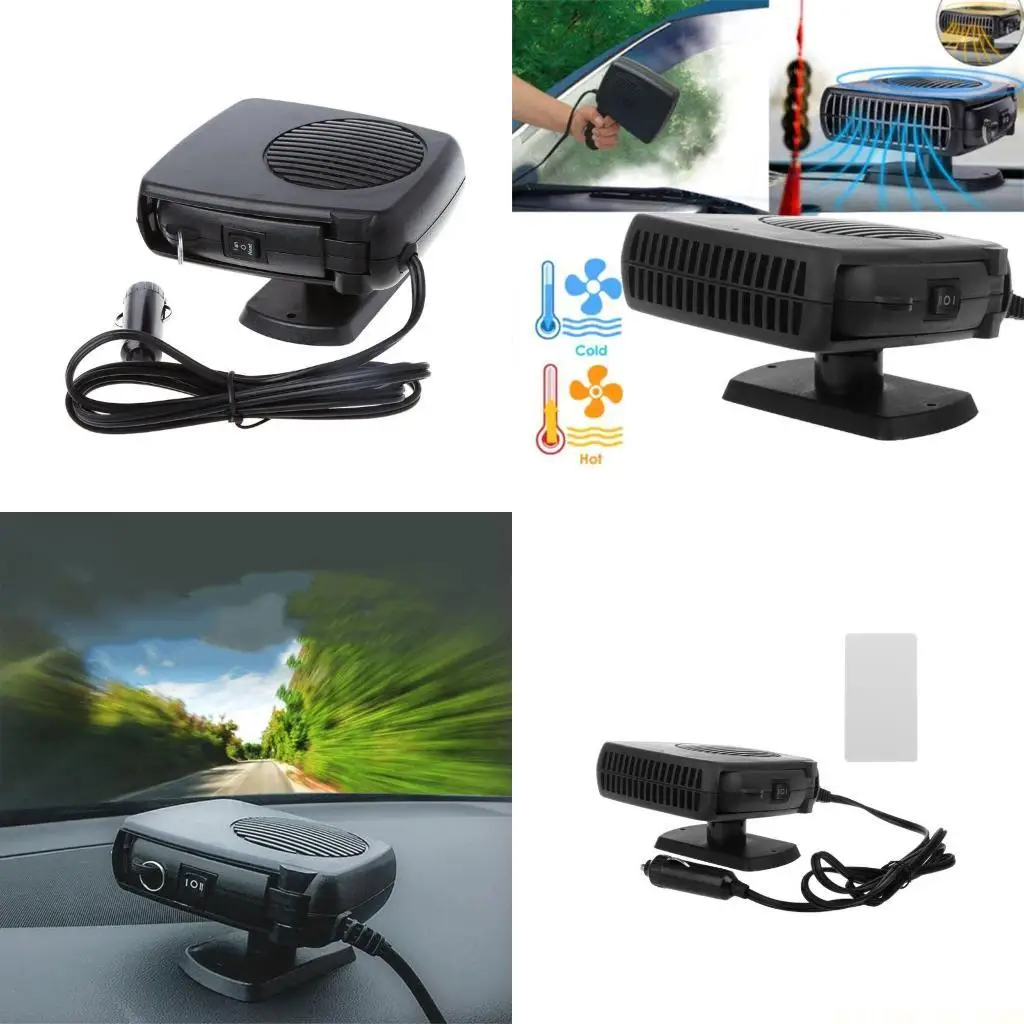

J0MA 2 в 1 автомобильный портативный керамический нагревательный охлаждающий нагреватель вентилятор размораживатель для тока