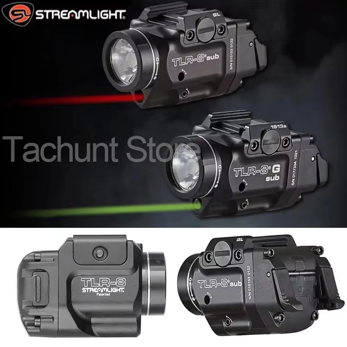 Tactical Streamlight TLR-8 TLR-7 TLR-1 TLR 1 LED Light Scout Airsoft Red Laser Sight Pistol For Strobe Flashlight view 6