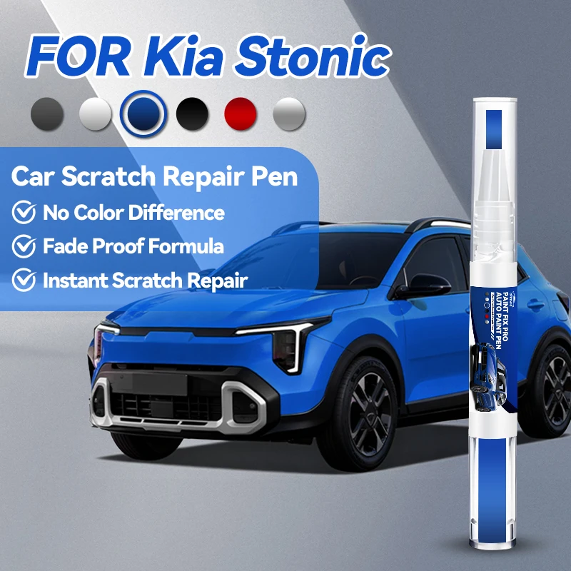 

Горячая новинка 2026: Ручка для ремонта автомобильной краски для Kia Stonic 2017-2025 – аксессуары для устранения царапин. Цвета: белый U4, красный SQ, черный 9B.