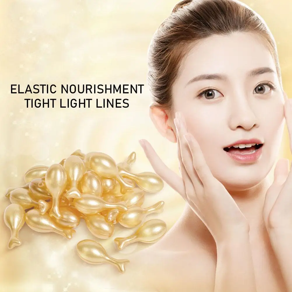 

50 Fullerene Placenta Capsules essence Facial essence Moisturizing and Nourishing Vitamin E Hyaluronic Acid Skin Care Products
