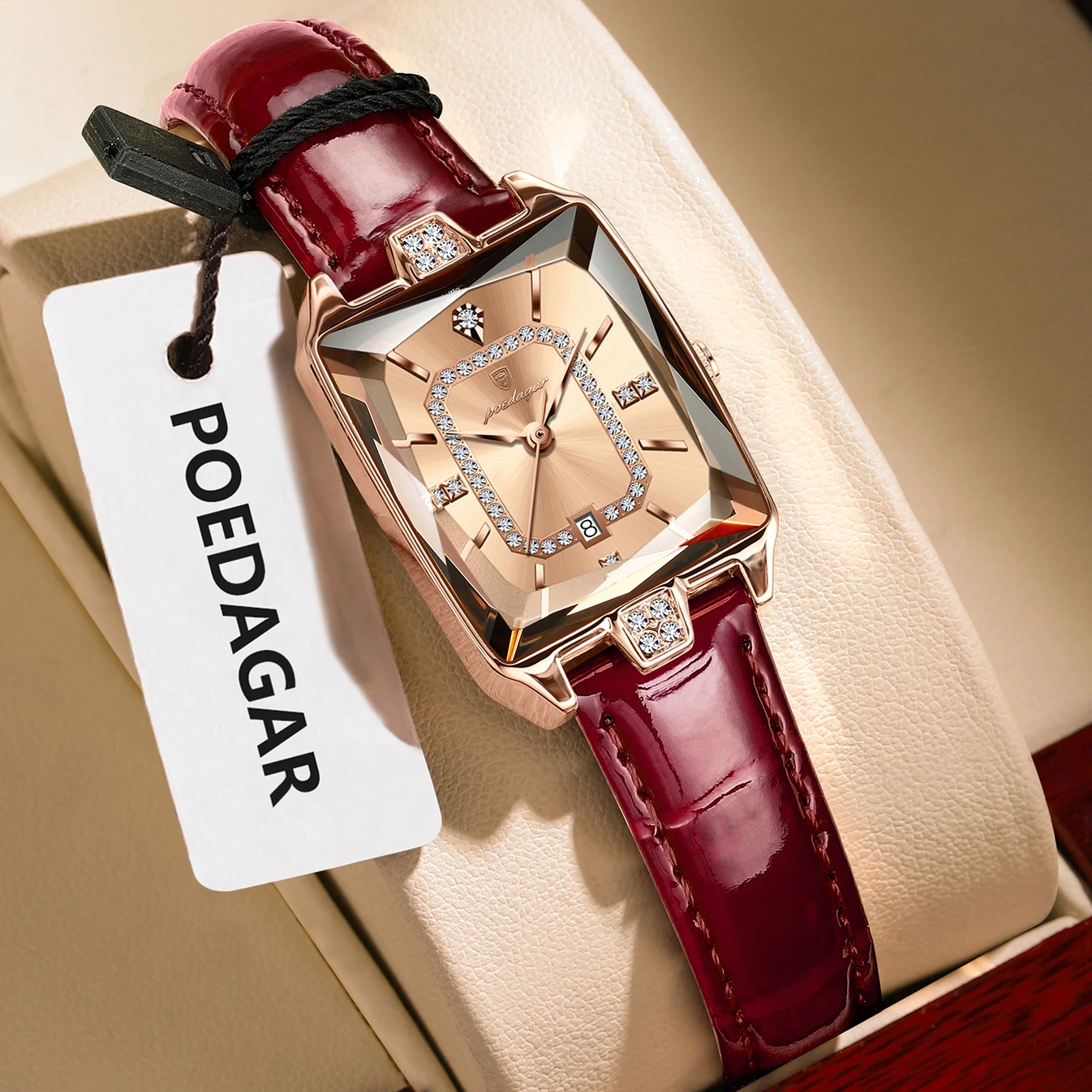 Luxury Women's Waterproof Date Leather Watch