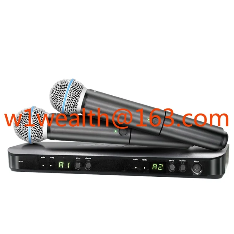 Professional Dual Channel Microphone BLx288 Beta58/S58/Pg58 Wireless Microphone System for Church