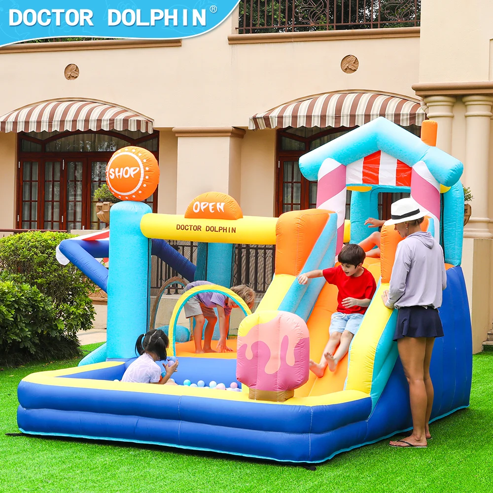 

Hot Selling Summer Holiday Slide Moonwalk Playground Children Bouncing Castle Inflatable Bouncy House