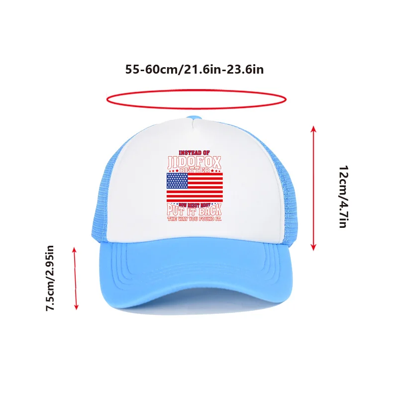 Sommer Männer Mesh Baseball Cap Outdoor Sport Jidofox Brief Snapback Hut für Frauen Unisex atmungsaktive Kappen Hip Hop Trucker Hüte