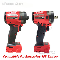 Compatible For Milwaukee 18V Battery Electric Cordless Wrench Brushless Screwdriver Impact Drill Power Tools Car Truck Repair