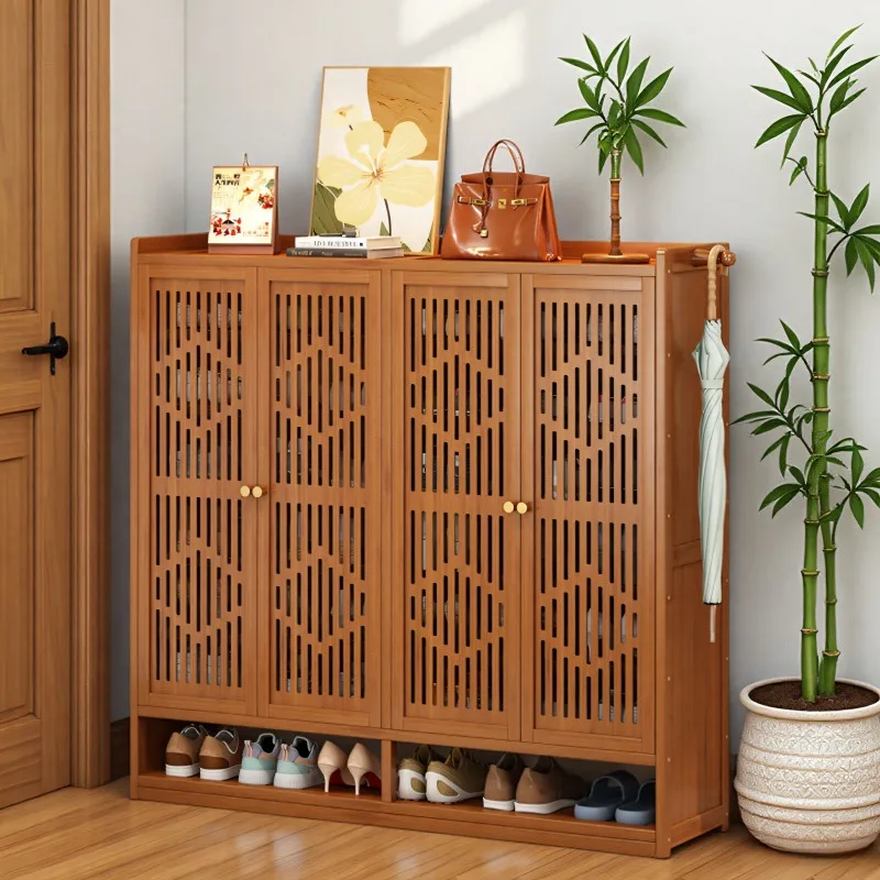 خزانة خذاء على الطراز الشمالي الأصفر تصميم حديث للشقق خزائن أحذية لغرفة المعيشة أثاث منزلي ضيق Szafka Na Buty #3