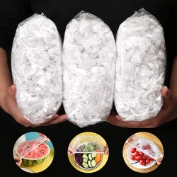 1000PCS Disposable Food Cover Plastic Wrap Elastic Food Lids For Fruit Bowls Storage Kitchen Fresh Keeping Film Food Charlotte