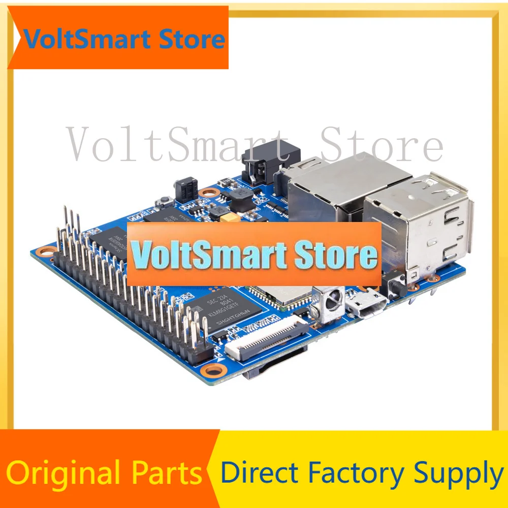 VoltSBanana Pi BPI-M2+ With Case Power Allwinner H3 Quad-core 1.2GHz Cortex-A7 1GB DDR3 8GB EMMC With WiFi BT4.0 Run Android 7 L