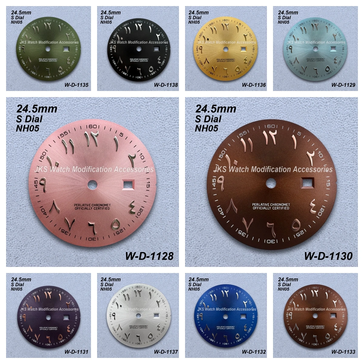 

24.5mm S Logo Arab Dial Fit NH05 Japanese Movement High-Quality Sunburst Ladies' Watch Modified Accessories