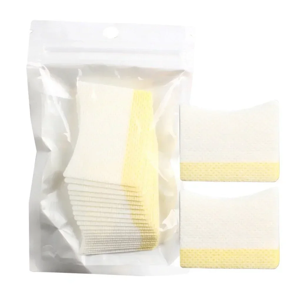 Algodão descartável sob almofadas de olho remendos, adesivo de remendo de extensão de cílios, ferramenta de maquiagem para remover cílios postiços