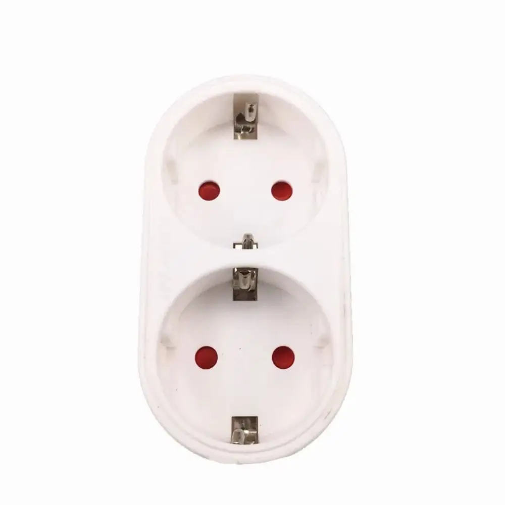 16 A 250 V AC Adapter Converter Safety Door 1 to 2 Way EU Power Plug Universal Socket 10 A 16 A Power Adapter Portable Use