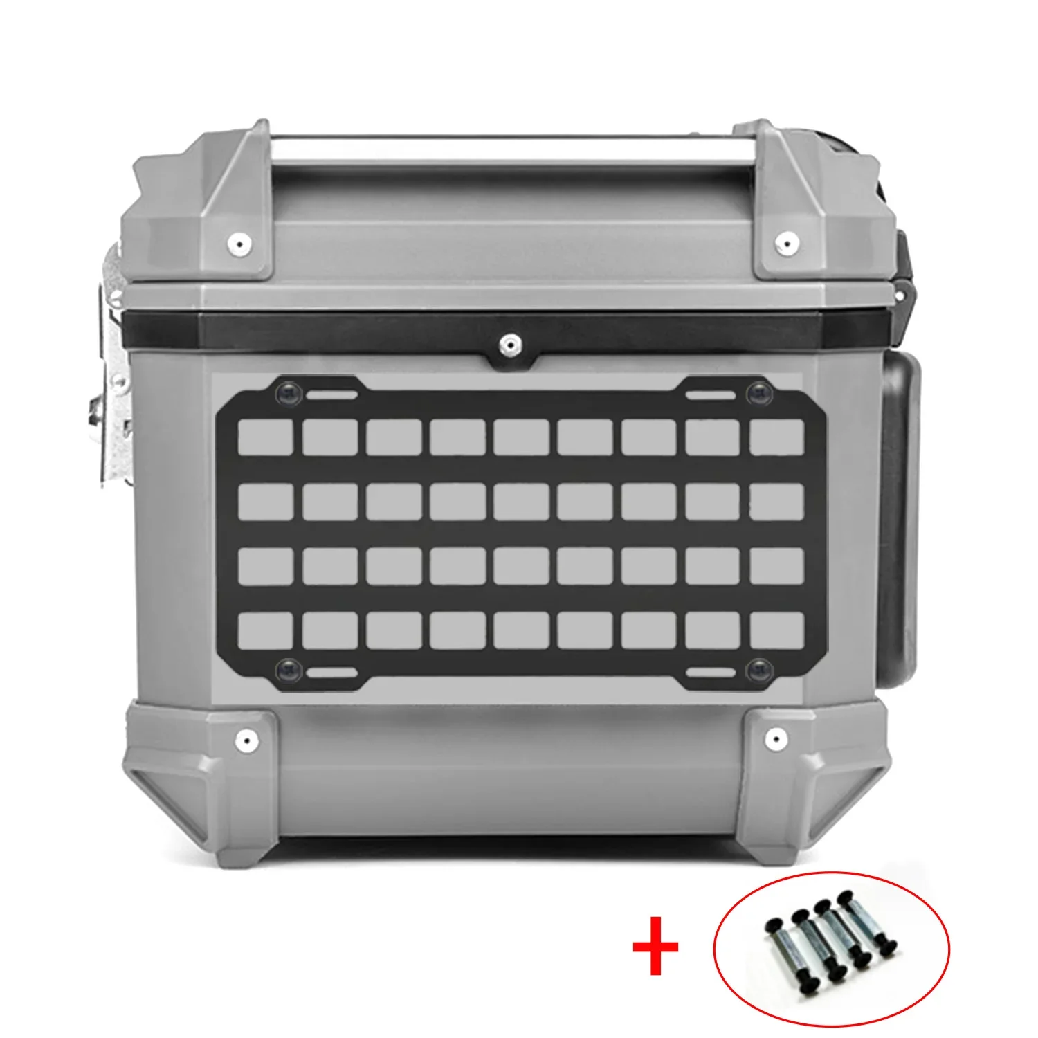 

Панель мотоцикла для основания багажника на заднем сиденье, многофункциональная пластиковая панель Molle, водонепроницаемый тактический органайзер для боковой коробки «сделай сам»