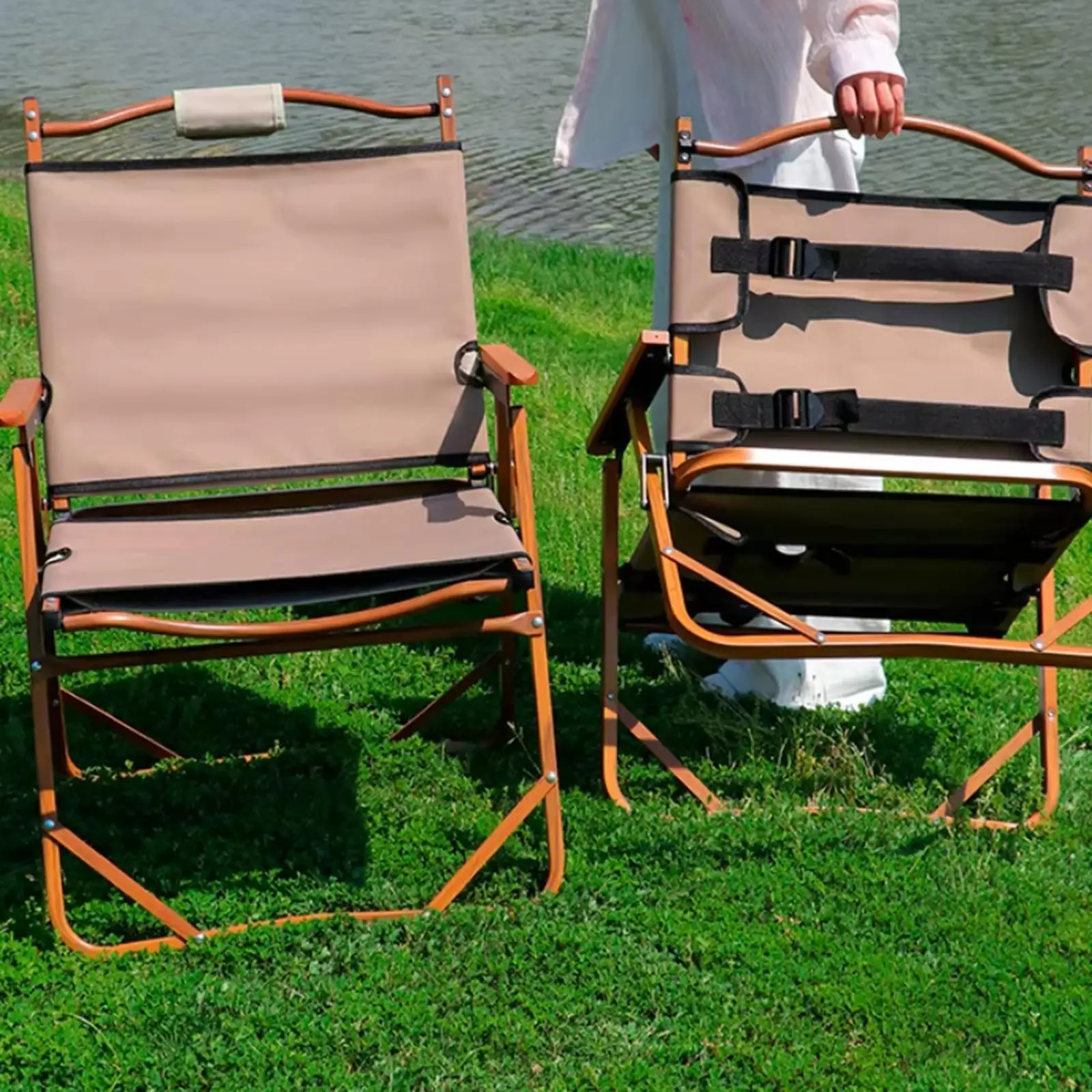 

Двухслойный чехол из оксфордской ткани для кемпингового кресла, водонепроницаемый чехол для сиденья и спинки для садовых и уличных стульев