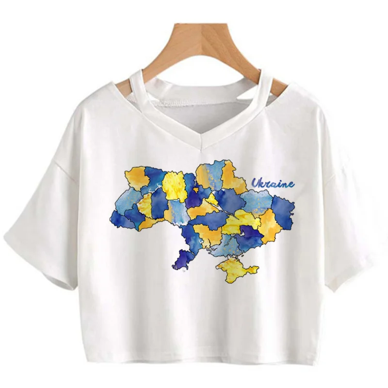 Ukraini Ukraine Flag tshirt clothes female tumblr print japanese ulzzang couple clothes t shirt vintage