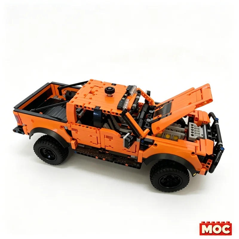 NEW 1553 PCS Customize MOC 42126 Ford Raptor Add-On Pack Ford F-150 Off-Road Truck Building Blocks Assembly Educational Toy Gift