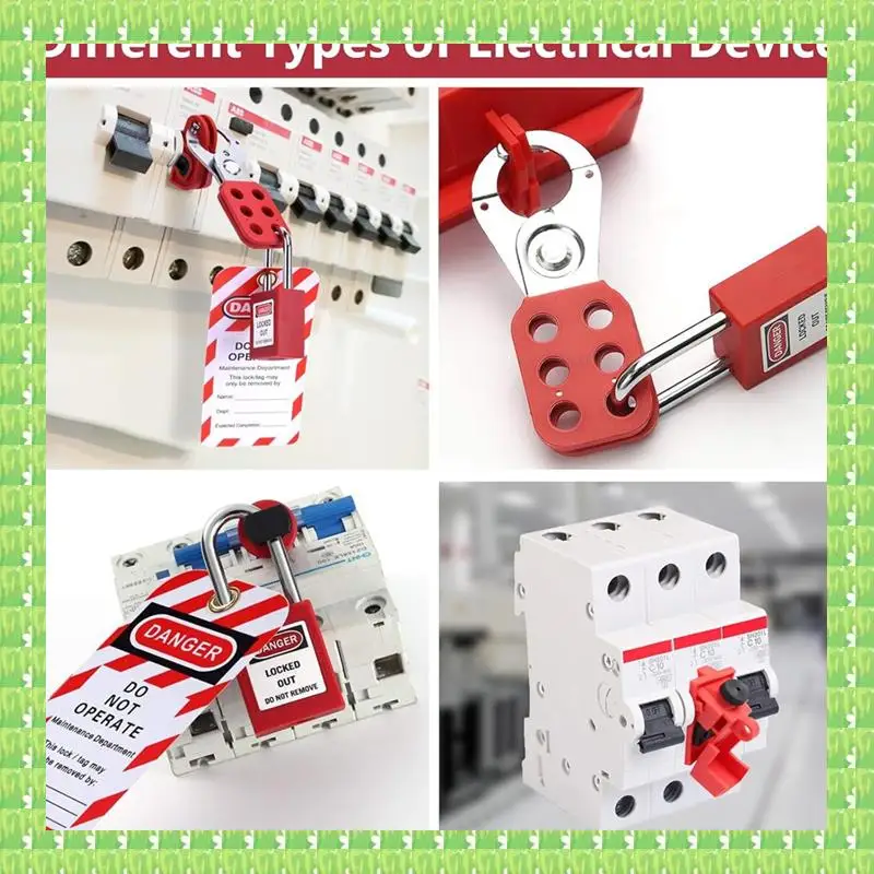 

56 Pcs Lockout Tagout Kit Safety Electrical With Clamp-On Circuit Breaker Lockout,For Electrical/Industrial/Mechanical