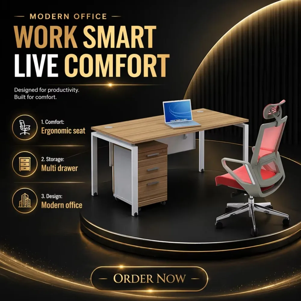 Project Grade L-shaped Office Desk Modern Staff Workstation with Cable Management for School Projects