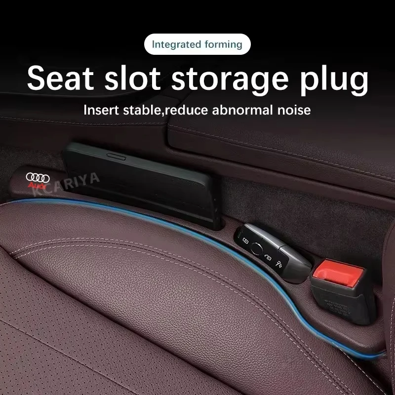 Car Accessories Seat Gap Filler Leak Slit Proof Storage Strip For Audi Sline A8 Q2 Q3 Q4 Q5 Q7 Q8 A1 A2 A3 A4 A5 A6 A7 TT RS3 S5