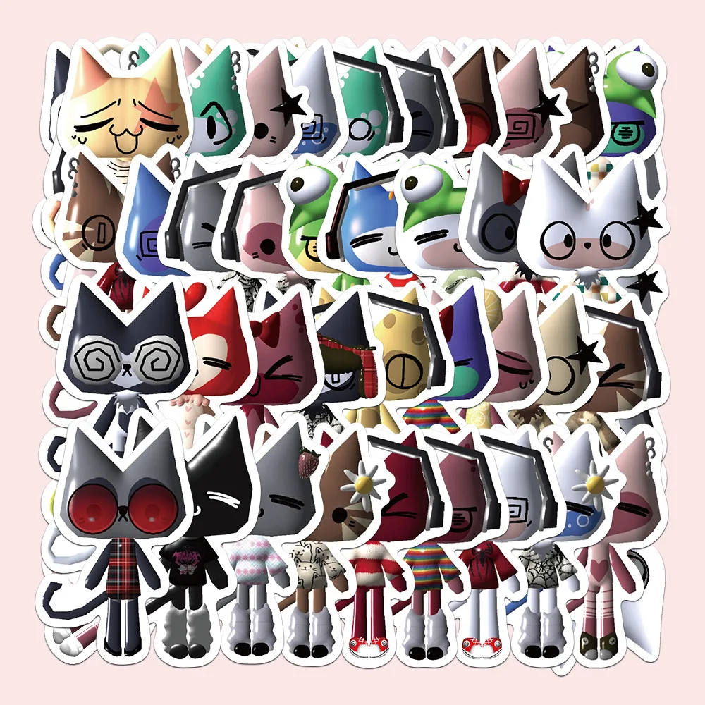 10/30/52Pcs Cartoon Toro Inoue Cat Stickers Kawaii animals Graffiti Vinyl Decals for laptop Guitar Suitcase Skateboard Kids