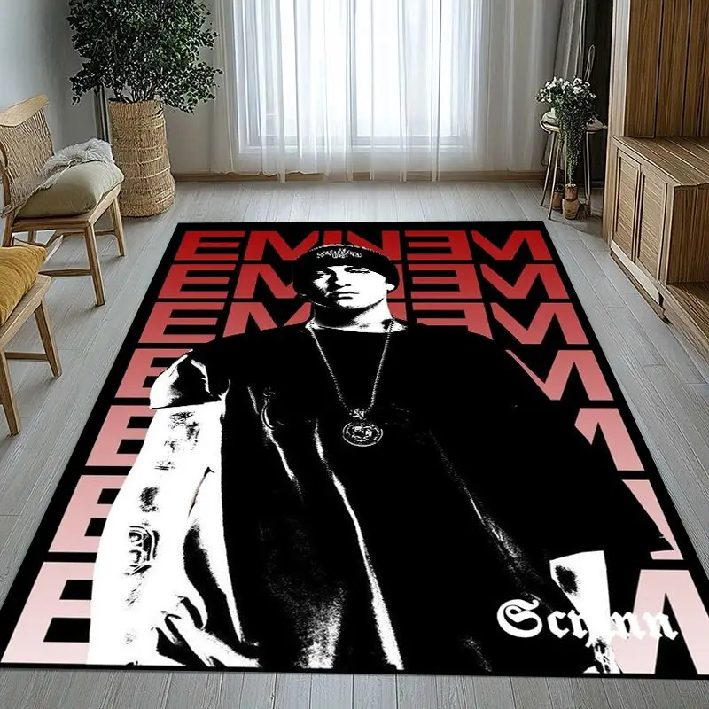 Rap God Slim Shady Eminem Hiphop Soft Large Non-Slip Area Rug,Carpet Mat for Living Room,Bedroom,Playroom & Sofa,Home Decor