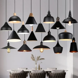 Nordic Einfache Decke Hängen Lampe Aluminium Schwarz Moderne Anhänger Licht für Wohnzimmer Esstisch Nacht Dekorative Beleuchtung