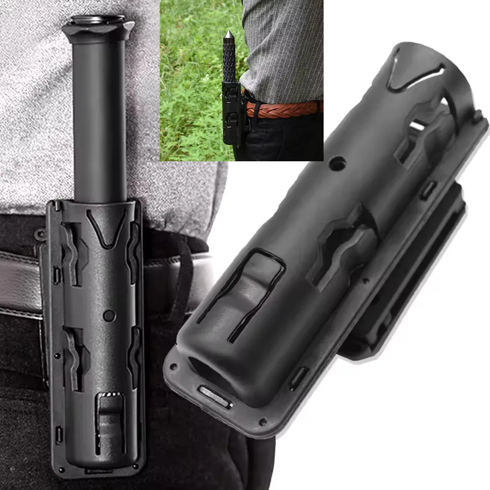 360-graden rotatie Baton Case Holder Belt Storage Holster Pouch voor jacht Outdoor zelfverdediging en telescopische stick shell