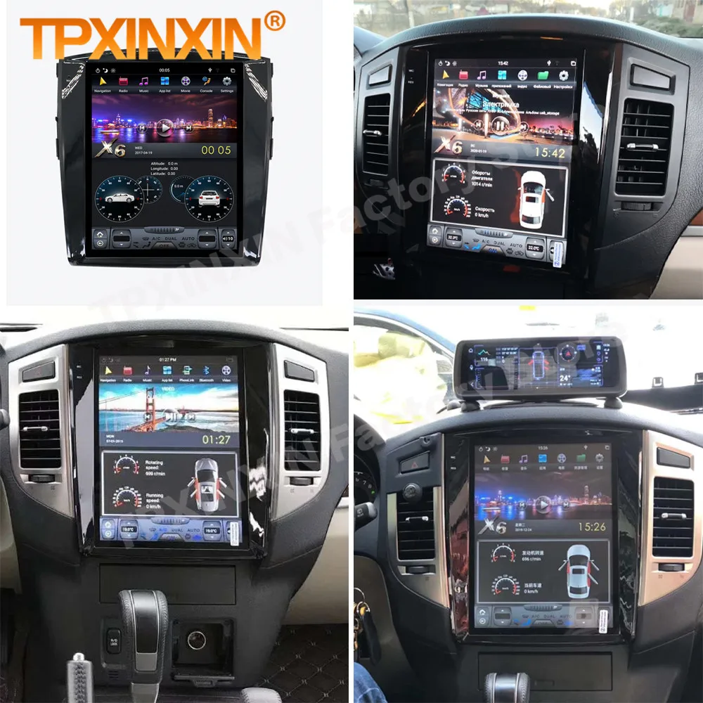 Qualcomm Android 11 Tesl- Multimedia Stereo For Mitsubishi Pajero V97 V93 Shogun Montero 2006 2007 2008-2019 GPS Video Head Unit