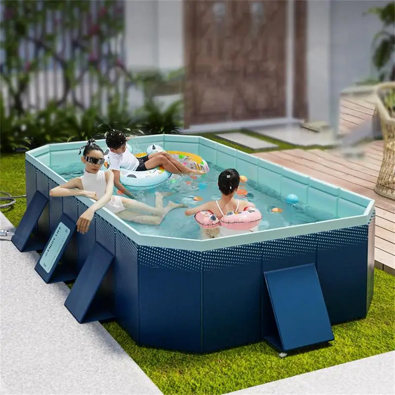 

Thickened Inflatable Swimming Pool Outdoor Inflatable Folding Paddling Pool Bathing Tub Summer Water Family Kids Pets Game